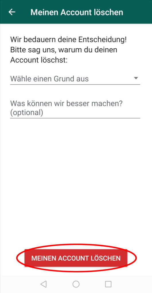 WhatsApp löschen - Schritt für Schritt Anleitung zum Löschen von WhatsApp